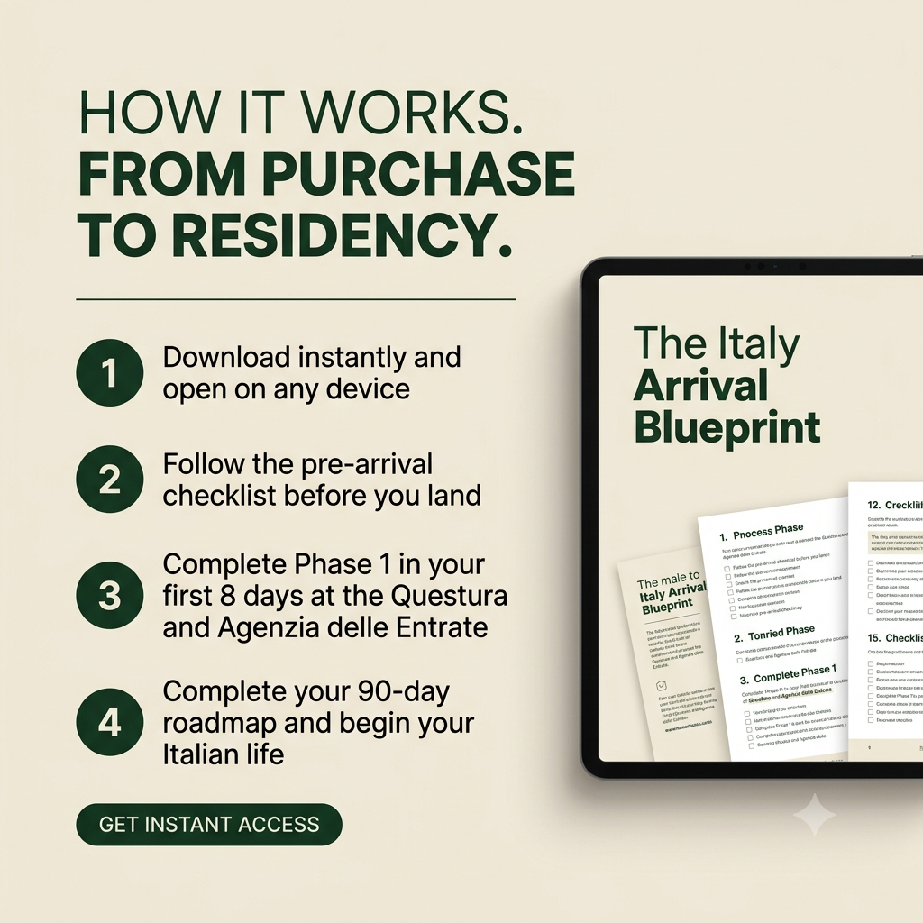 The Italy arrival blueprint: your first 90 days in Italy