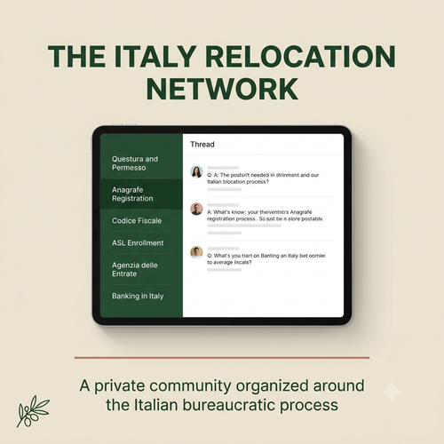 The Italy relocation network: Private expat community